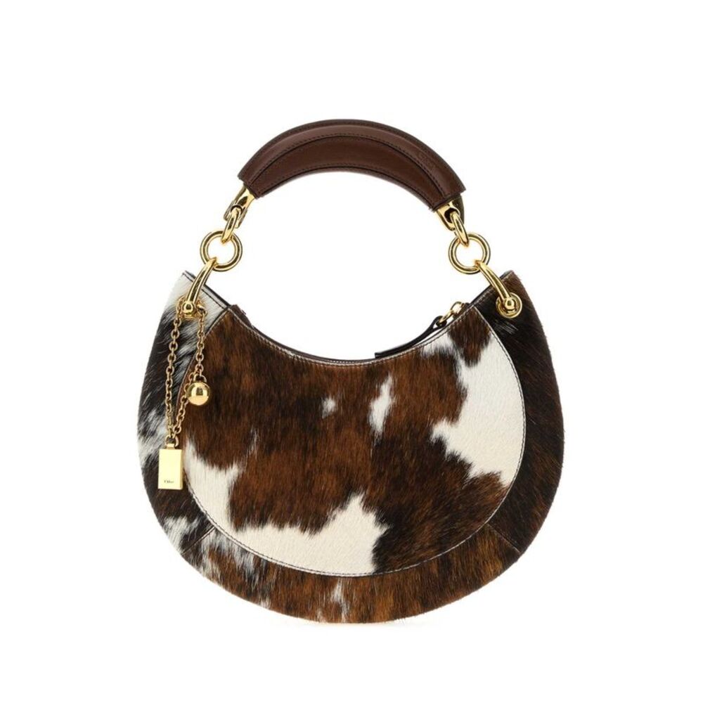 Chloe Women Printed Calf Hair Chloã¨ Banana Shoulder Bag